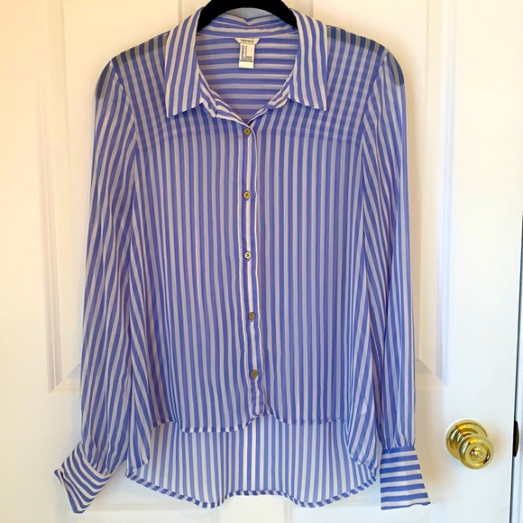 Forever 21 Striped Blouse - Picture 1 of 4